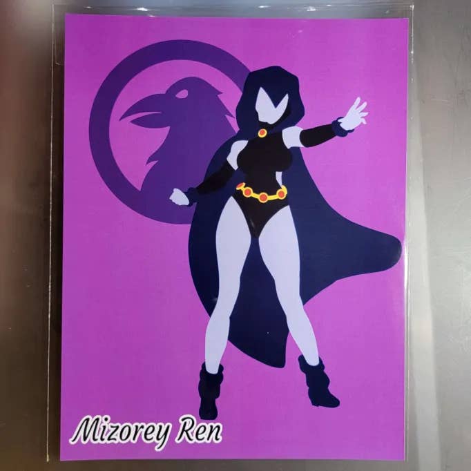 Raven Teen Titans Print for wholesale by Mizorey Ren