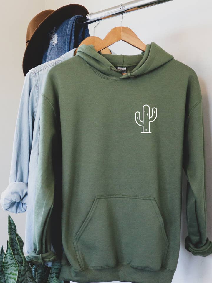 Cactus Sweat à capuche pour la vente par Desert Raine