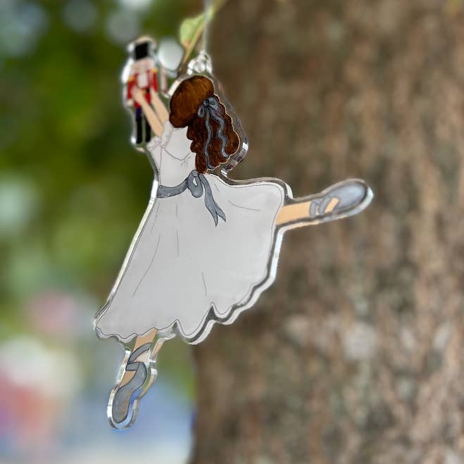 Casey Andrews Art - Wholesale Ornament - Clara and the Nutcracker Acrylic Ornament0