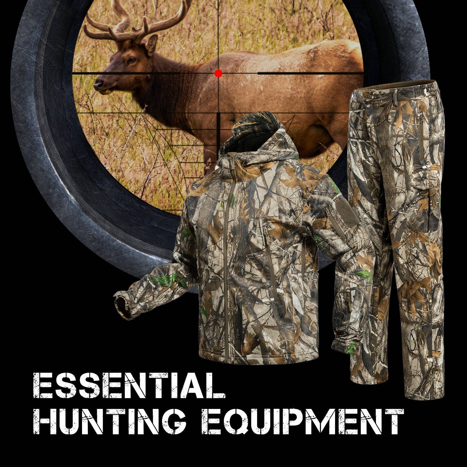 Antarctica Outdoors - Wholesale Top & Pant Set (NOT Loungewear) - Men's - Quiet Hunting Clothes Suit Clothing Gear Camouflage Hoodie Jacket Pants7