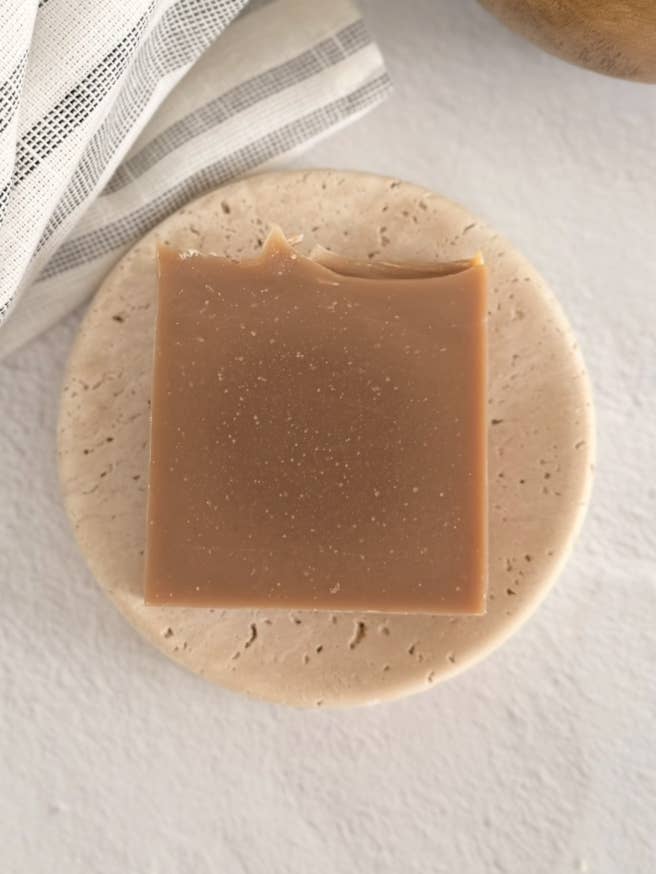 Honey Oat- 5oz Beef Tallow & Goat Milk Soap for wholesale by Milk Lather Soap Co.