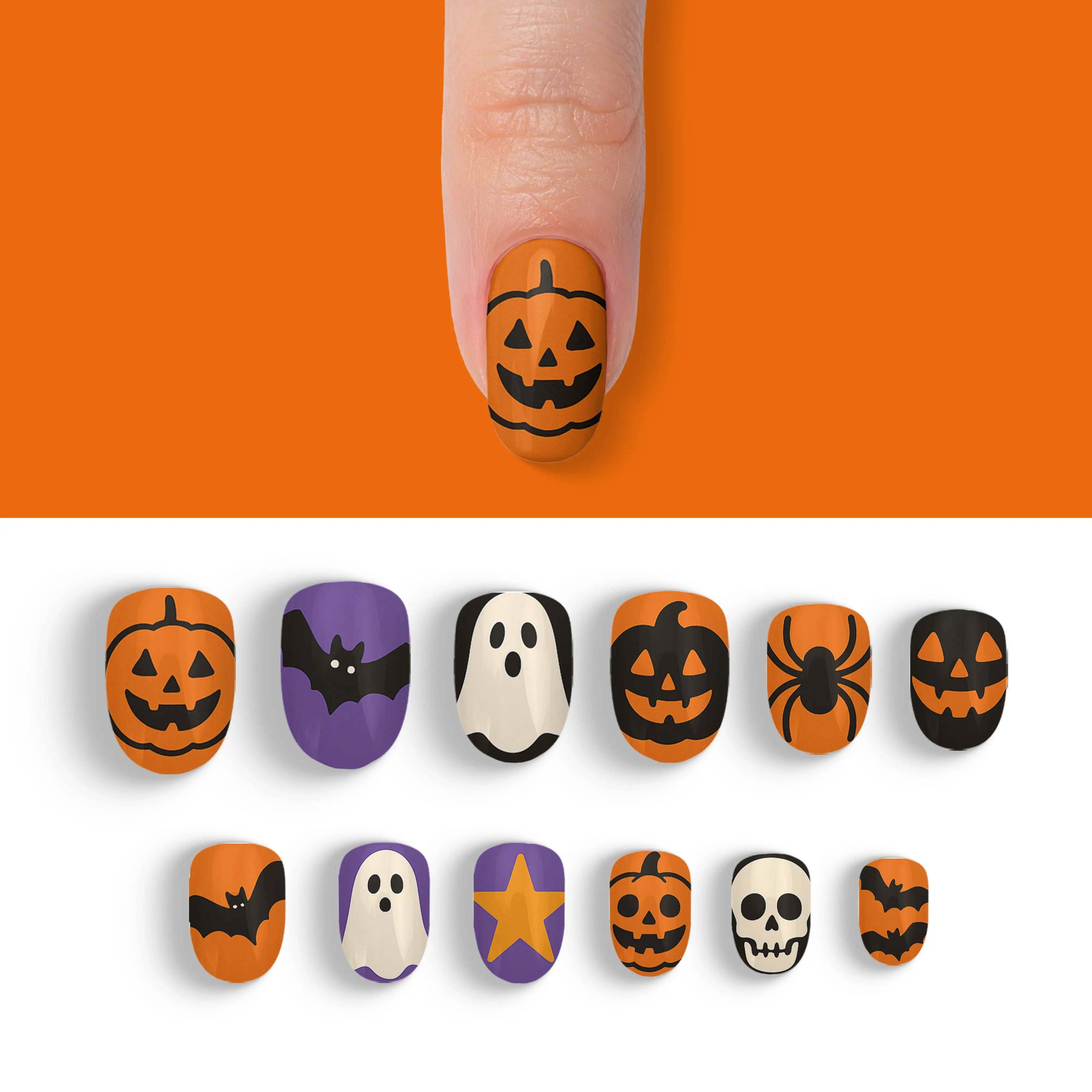 FYNE BODY - Wholesale Press-on/fake nails - Pumpkin Patch Glam Halloween Press-On Nails65