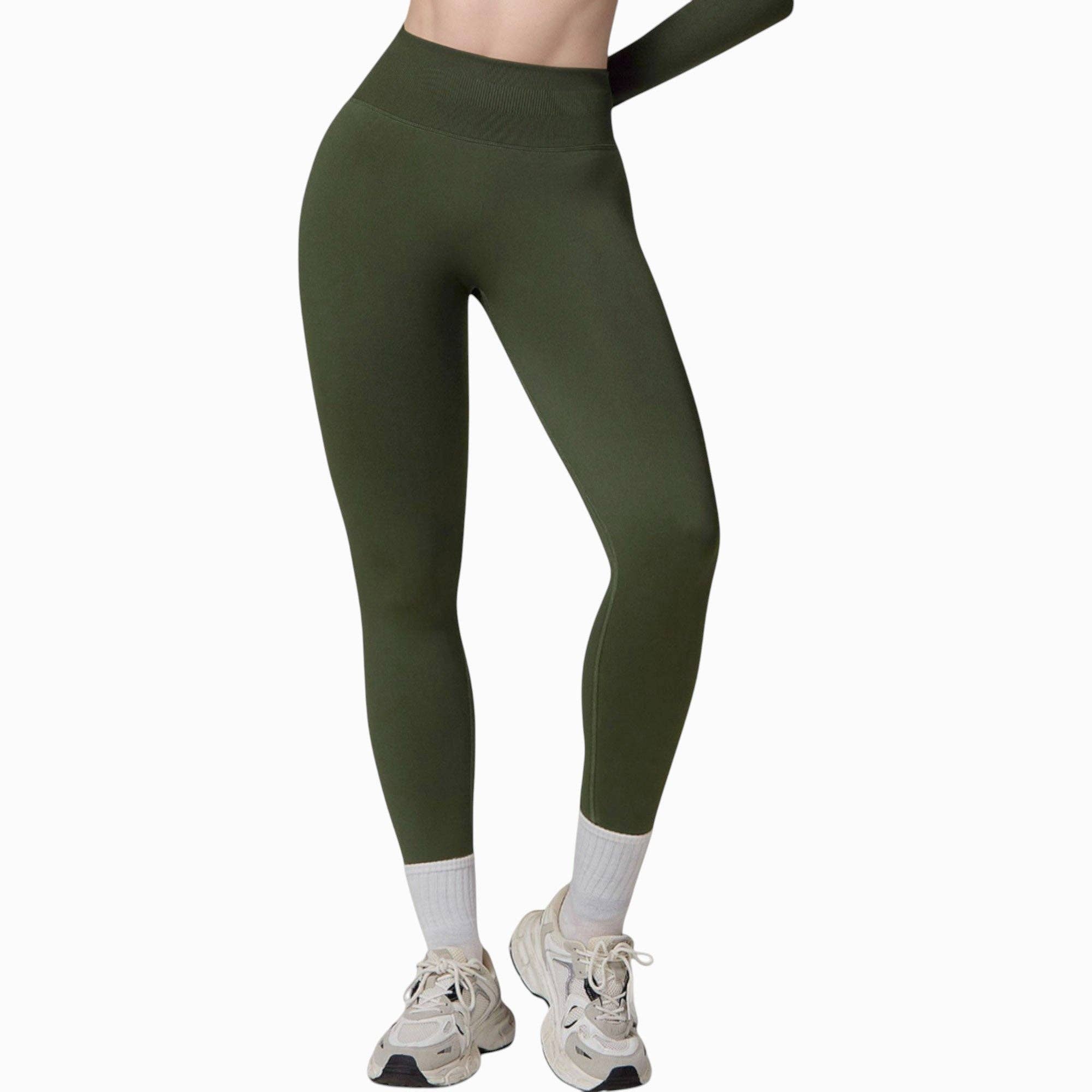 Active by Anna-Kaci – wholesale Athletic/lounge leggings – Women's – Seamless High Waist Compression Leggings with Sculpting Back22