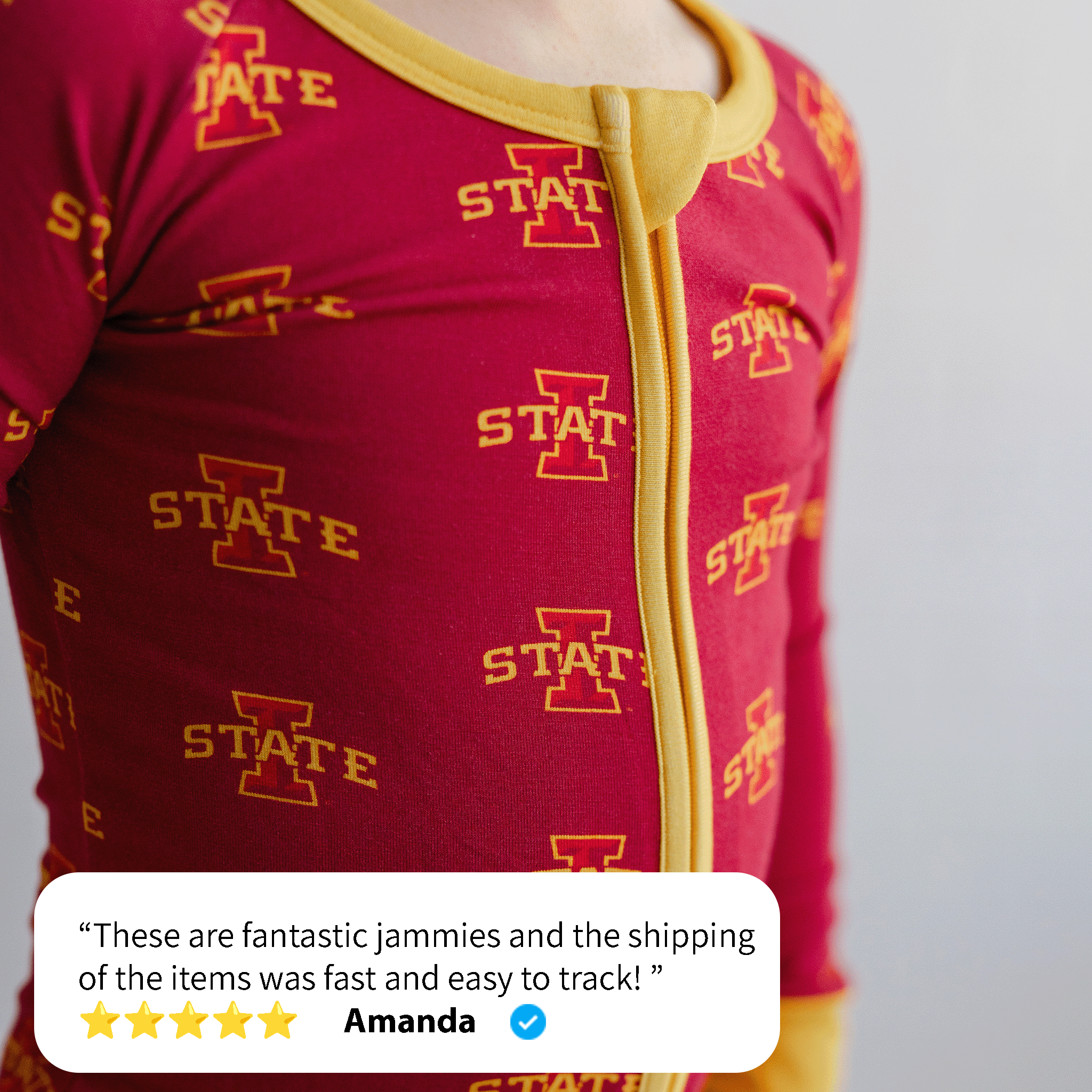 Tailgate Tikes - Wholesale Sleepsuit - Baby - Iowa State Cyclones One-Piece2