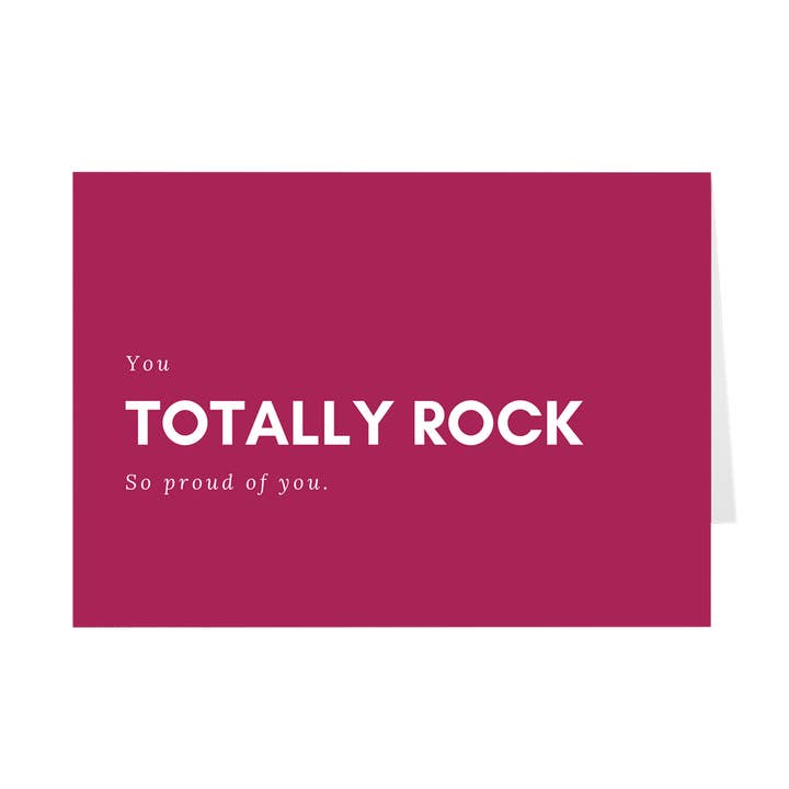 You Totally Rock Card for wholesale by The Perch