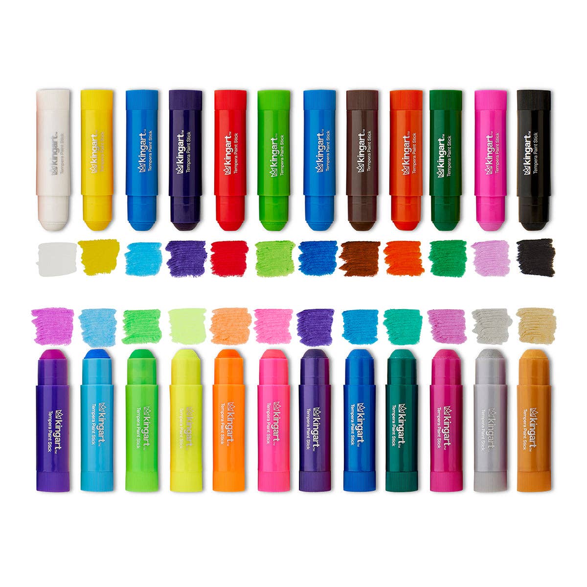 KINGART - Wholesale Paint Set - Tempera Paint Sticks, 24 Colors2