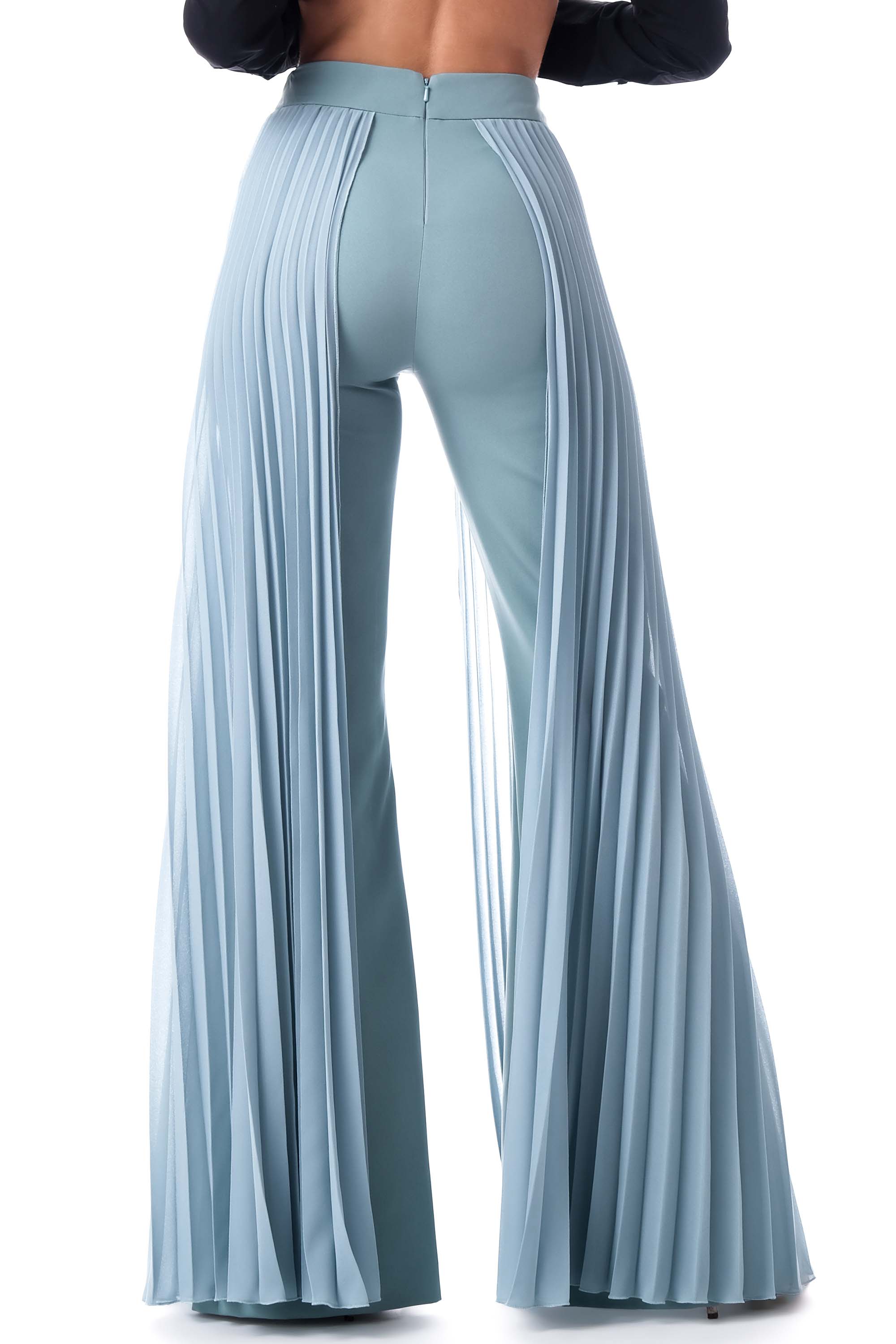 ANTONIA NAE LONDON - Vente Pantalon – femme - Pantalon avec mousseline plissée sur les côtés18