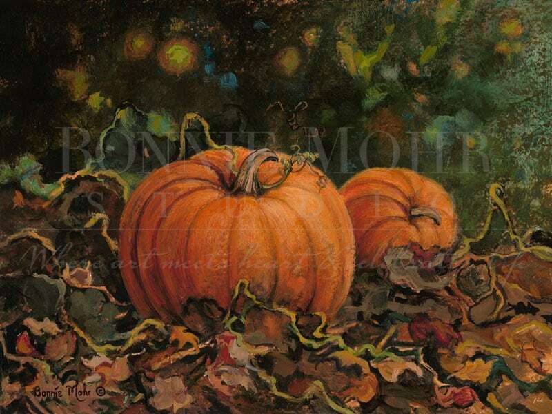 Bonnie Mohr Studio - Wholesale Art Print - Pumpkin Patch1