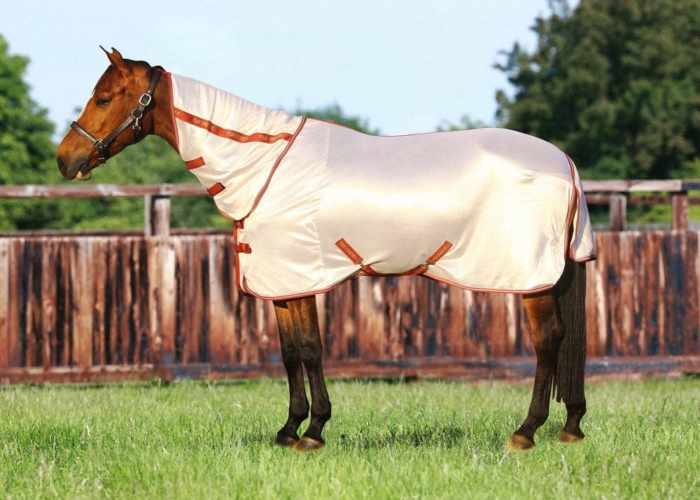 JPC Equestrian - Wholesale Horseback Riding Gear - TuffRider Sport Mesh Combo-Neck Fly Sheet1