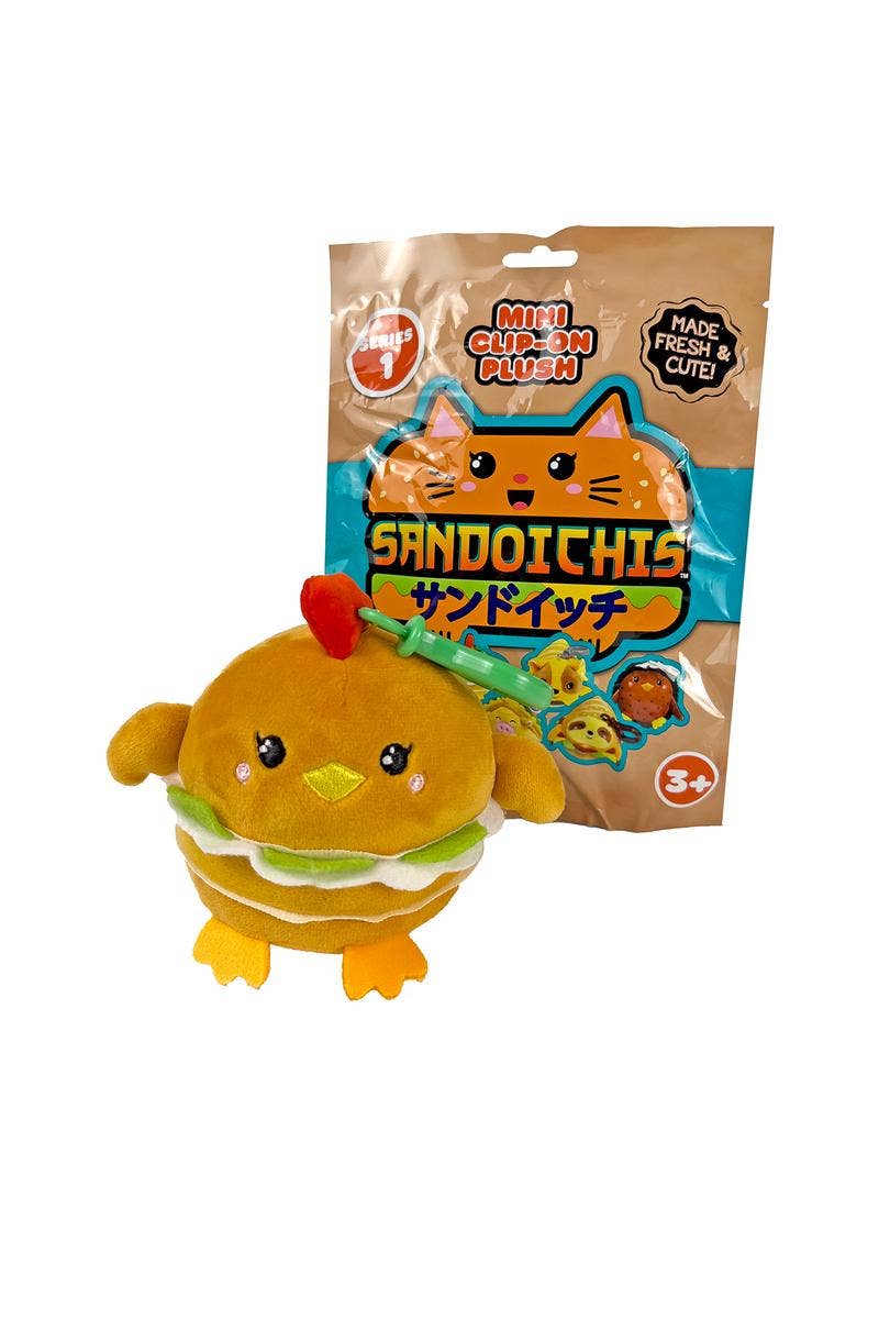 License 2 Play Toys - Wholesale Backpack - Kids - Sandoichis™ Kawaii Animal Sandwich Clip-On Plush in Display2
