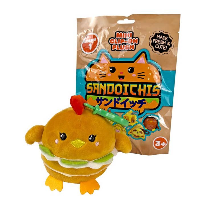License 2 Play Toys - Wholesale Backpack - Kids - Sandoichis™ Kawaii Animal Sandwich Clip-On Plush in Display2