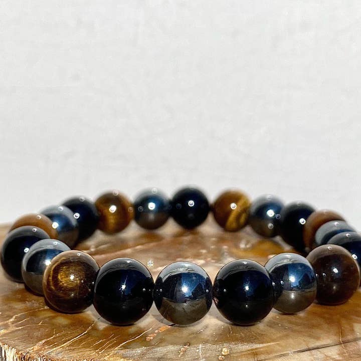 KayleeNYC - Wholesale Beaded Bracelet - Protection 10mm 8" mix Crystal Healing Stretch Bracelets2