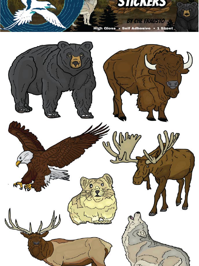 North America Stickers for wholesale by Advance Wildlife Education LLC