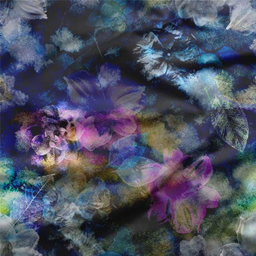 Tessuto dal cortile - Bryony Storm/Noir per la vendita all'ingrosso da parte di SmithHönig