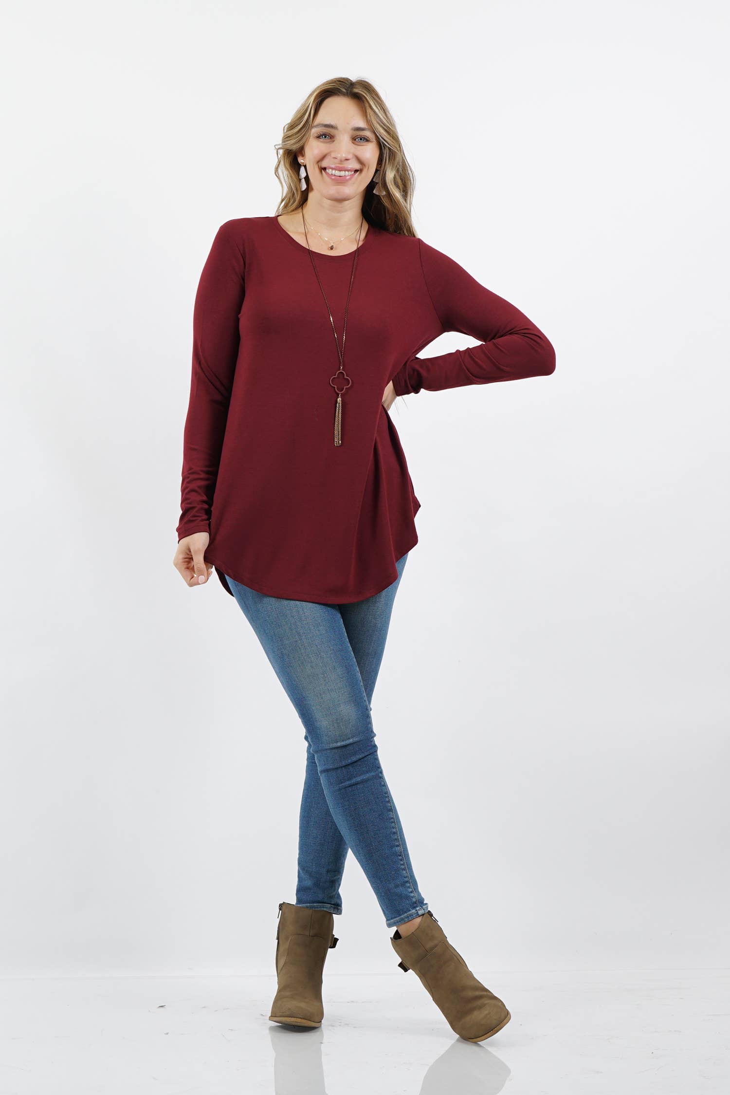 42POPS - Vente Tunique – femme - Tunique à ourlet arrondi Reg/Plus21