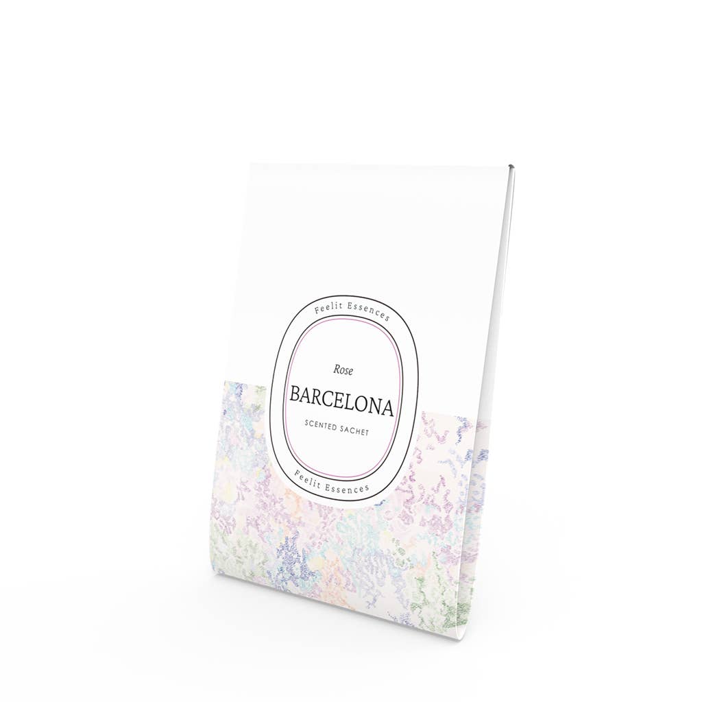 FEELIT-ESSENCES – Ambientador por atacado – Saco de guarda-roupa perfumado. Perfume de rosa. Barcelona Coleção