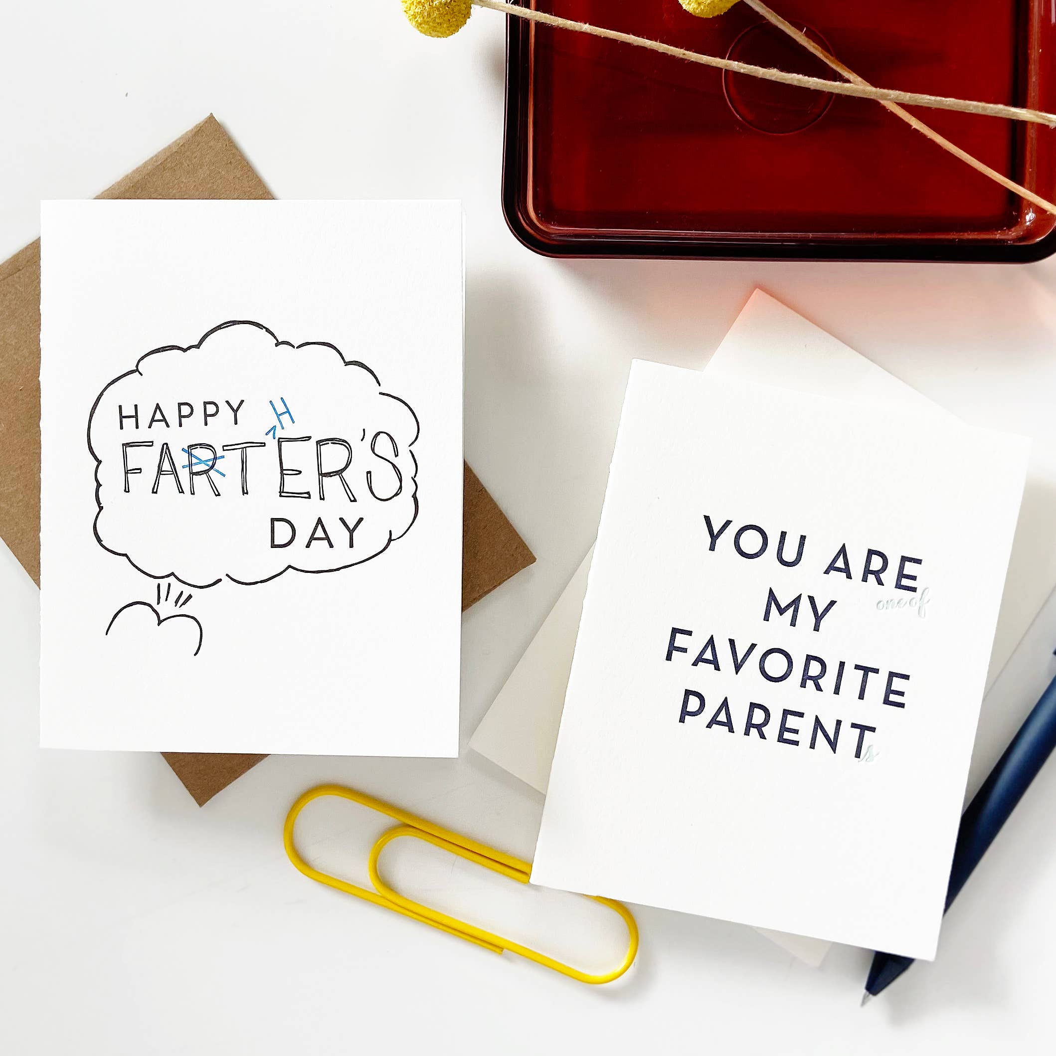 Steel Petal Press - Wholesale Father's Day Card - Farter’s Day - Letterpress Father's Day Greeting Card1