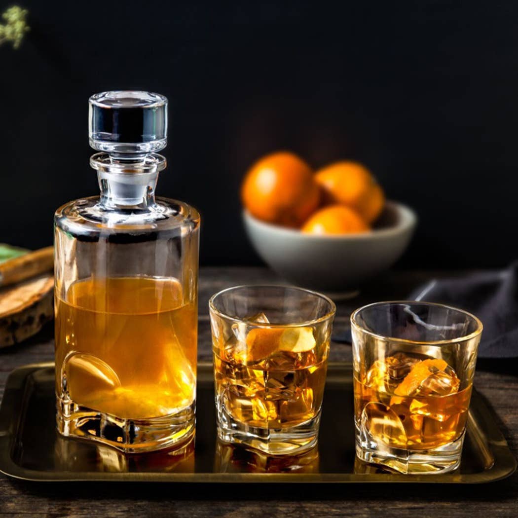 JoyJolt - Wholesale Decanter - Carina Crystal 5-piece Decanter Set2