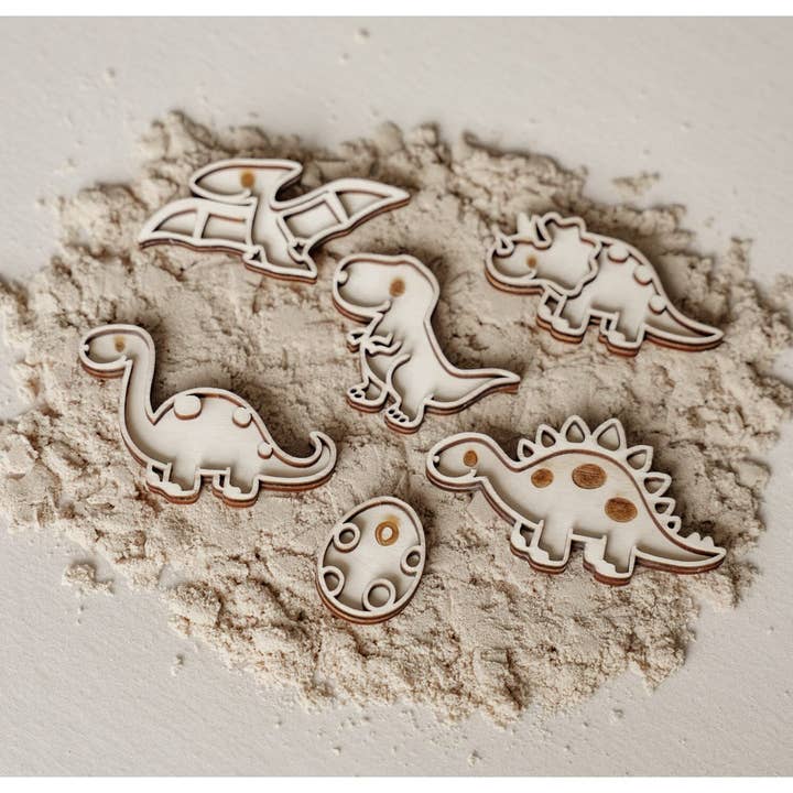 Leukmetletters - Wholesale Wood Toy - Kids - Small fill trays – Dinosaurs2