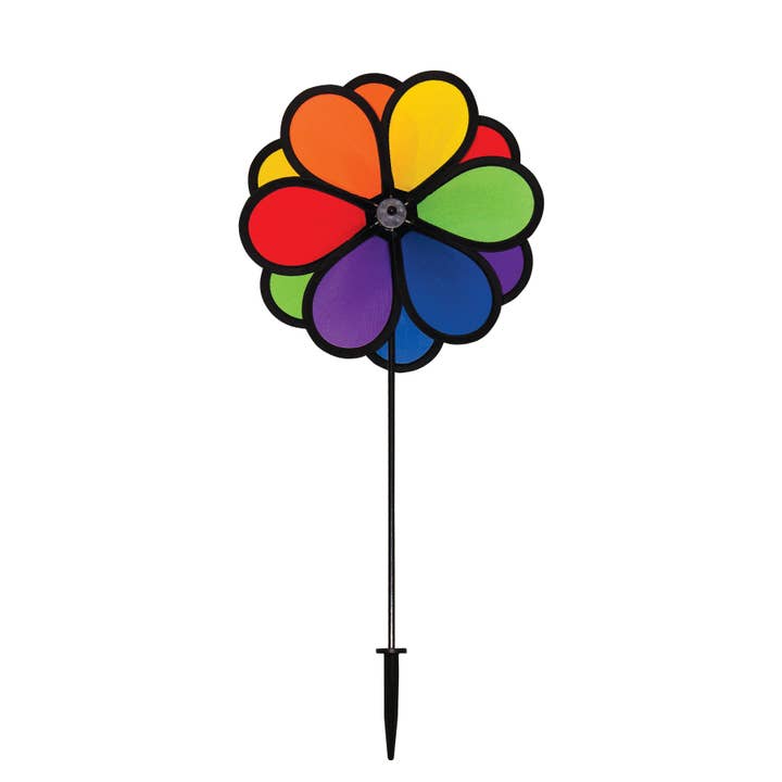 In the Breeze, LLC. - Wholesale Wind Spinner - 10" Double Flower Spinner