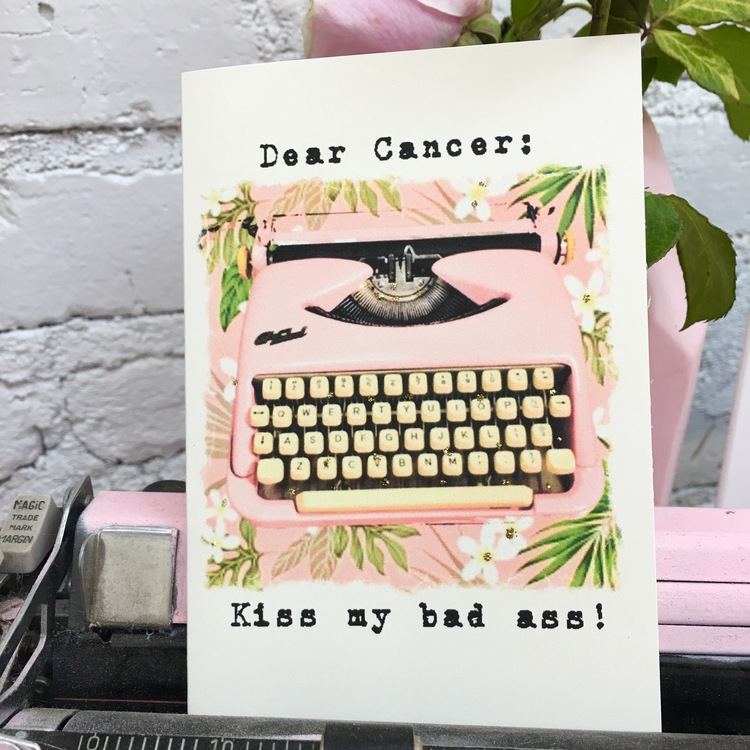 Paperlove Boutique - Wholesale Encouragement Card - Dear Cancer Kiss1