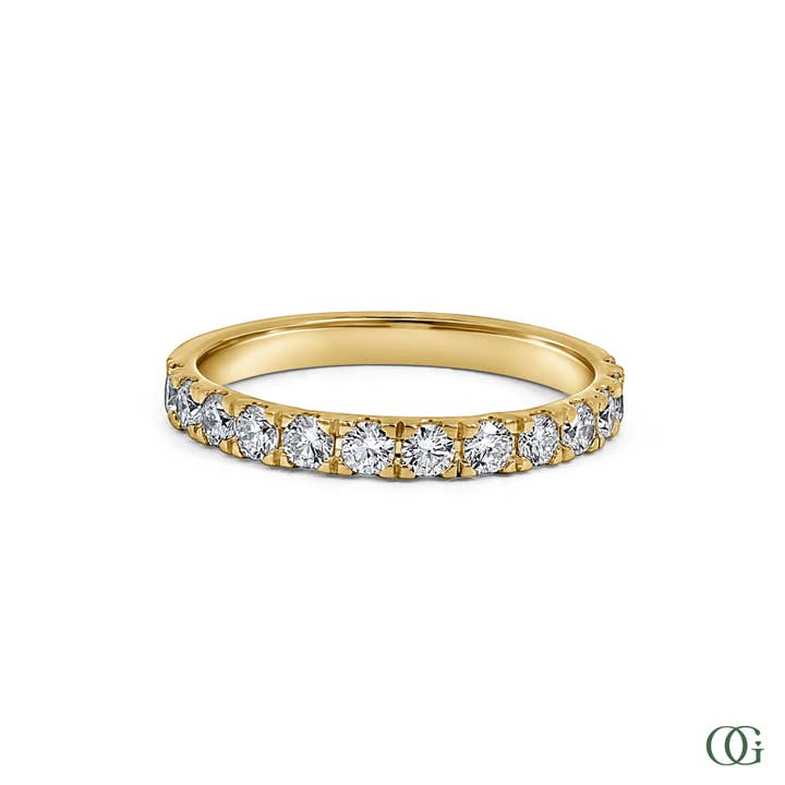 Glødende Halvvejs Bånd (0,6 CTW) for engroshandel hos Orchid Gems Fine Jewelry