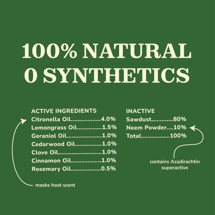 Calmveda Incense & Aromatherapy - Wholesale Insect Repellent - Natural Citronella Mosquito Repellent - 18 Incense Sticks
