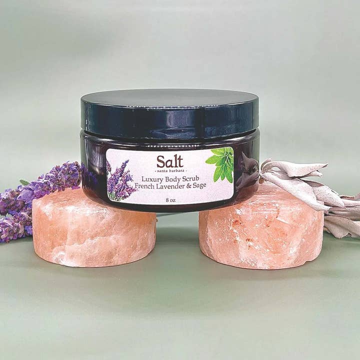 Salt Cave Santa Barbara - Wholesale Body Scrub/Exfoliant - Himalayan Salt Body Scrub French Lavender & Sage