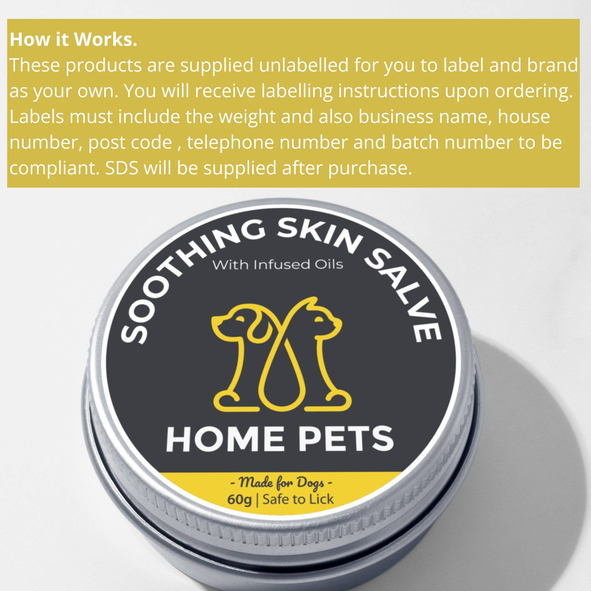 The Dog and I – wholesale Pet balm – Dog – Unlabelled Scented Soothing Skin Salve Dogs DIY labels UK1