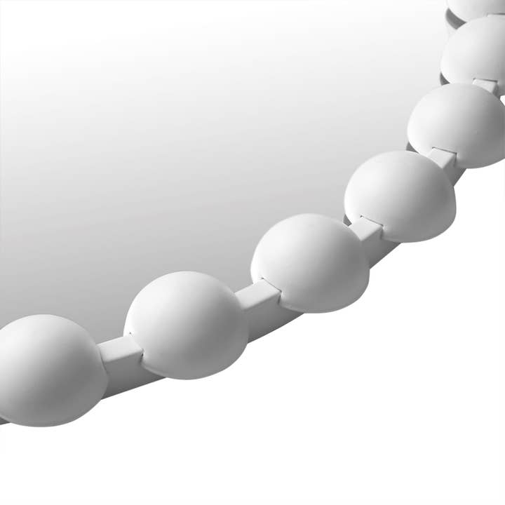 Olliix - Wholesale Wall Mirror - Round Iron Framed Wall Decor Mirror, Matte White10