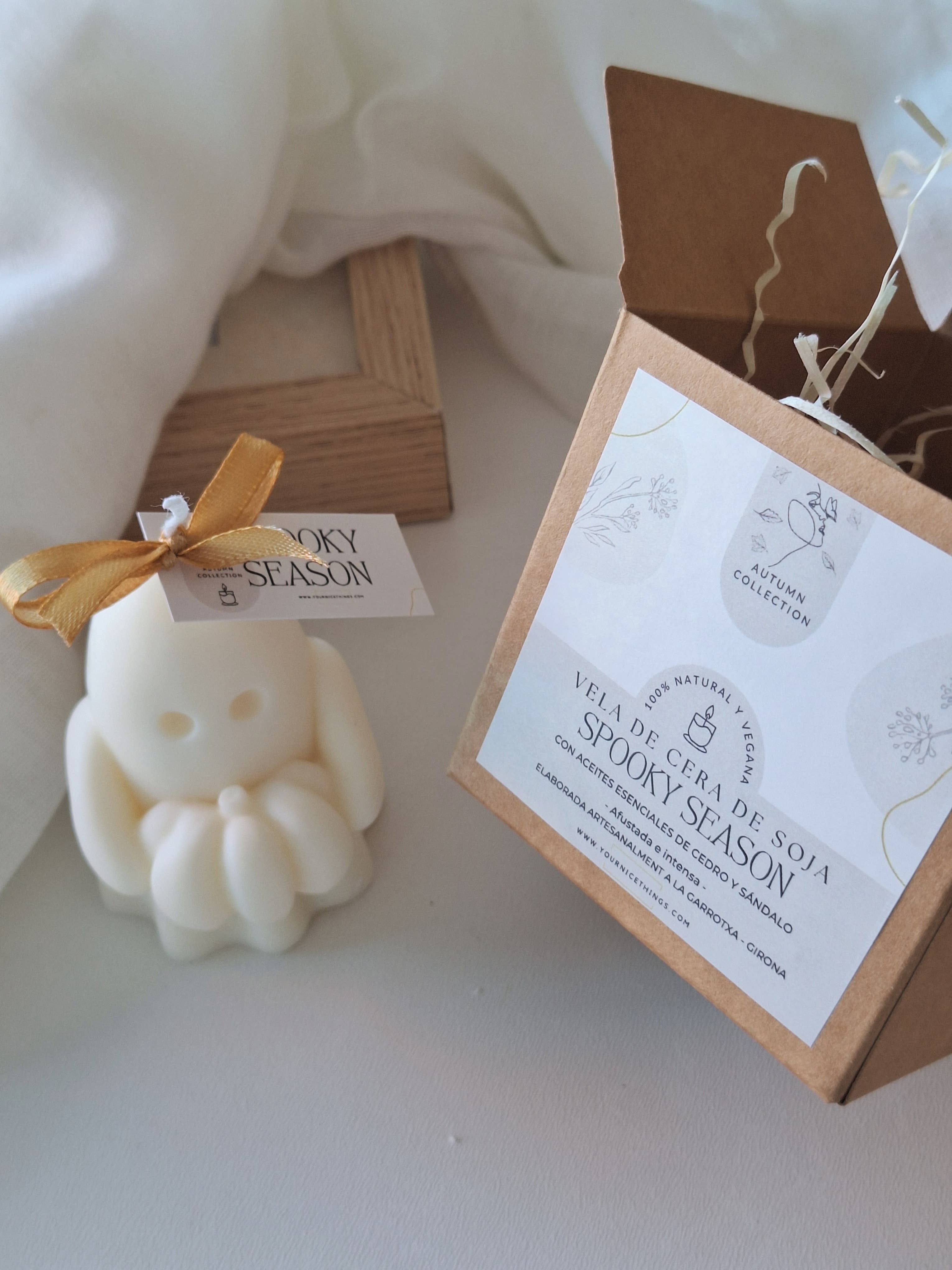 Your Nice Things - Candles - - Wholesale Novelty Candle - Ghost Autumn decorative candle made of soy wax with pumpkin2
