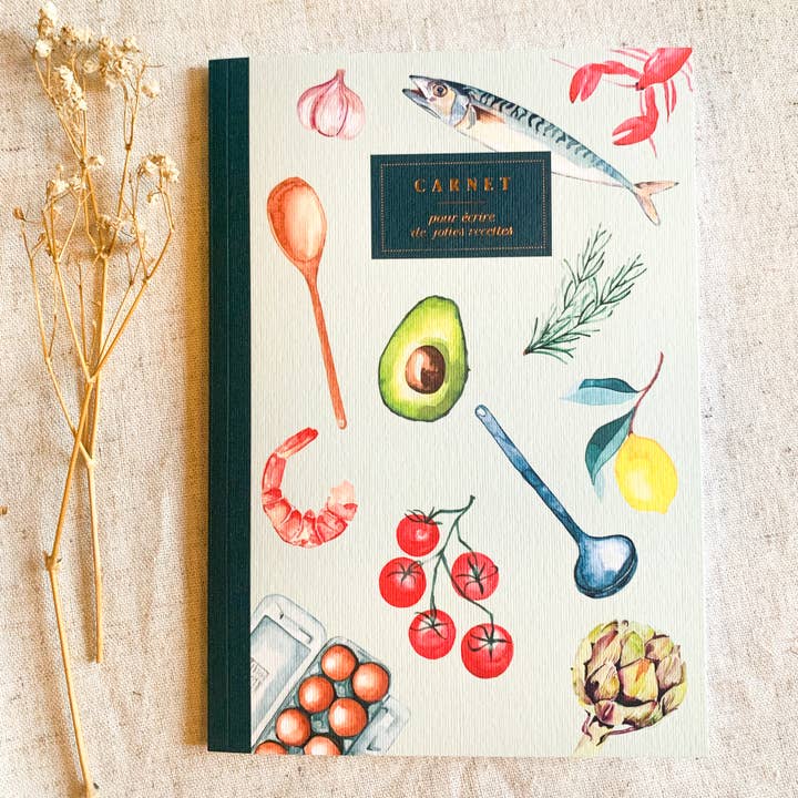 Papirvarer Notesbog A5 - Køkken for engroshandel hos Bleu Coquille