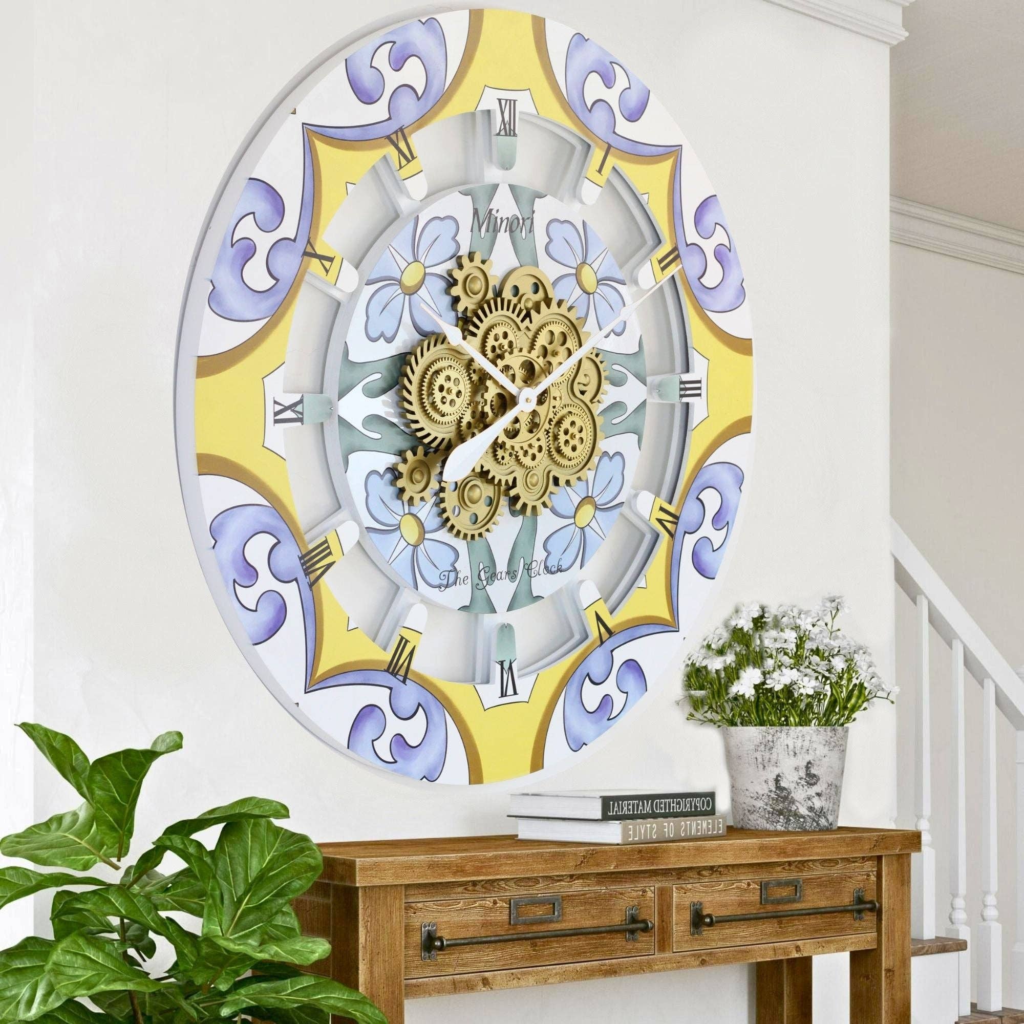 The Gears Clock - Wholesale Wall Clock - ITALY LINE WALL CLOCK 36 INCH ROUND MINORI1