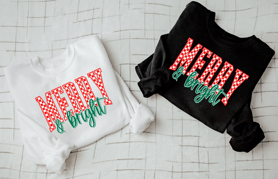 Trendy Chic Apparel LLC – wholesale Graphic sweatshirt – Women’s – Merry & Bright Sweatshirts & T-Shirts 1