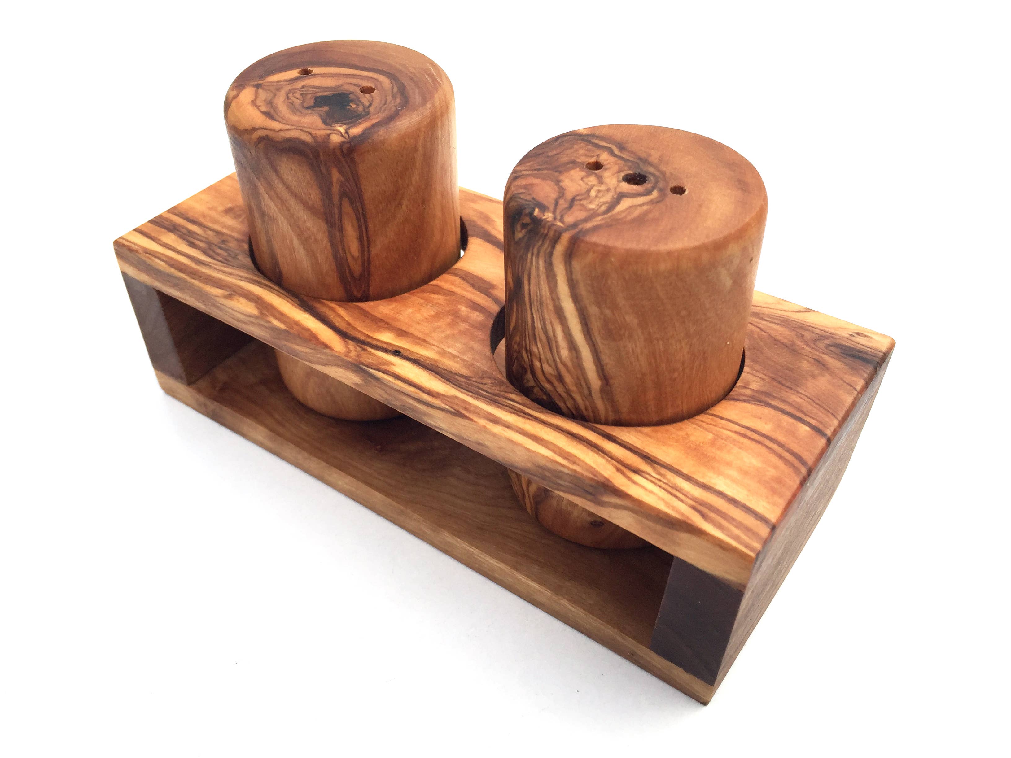 medina mood - Wholesale Zout-en pepersetje - Zout- en peperstrooierstation van olijfhout1