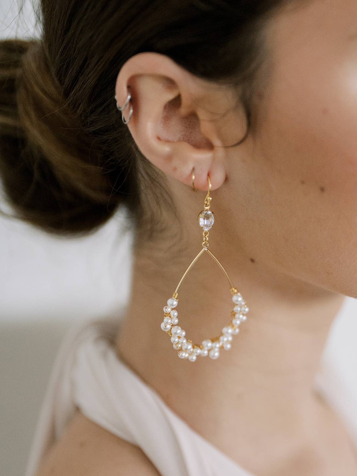 Acute Designs - Wholesale Dangle Earrings - Teardrop Pearl Bundle Statement Earrings9