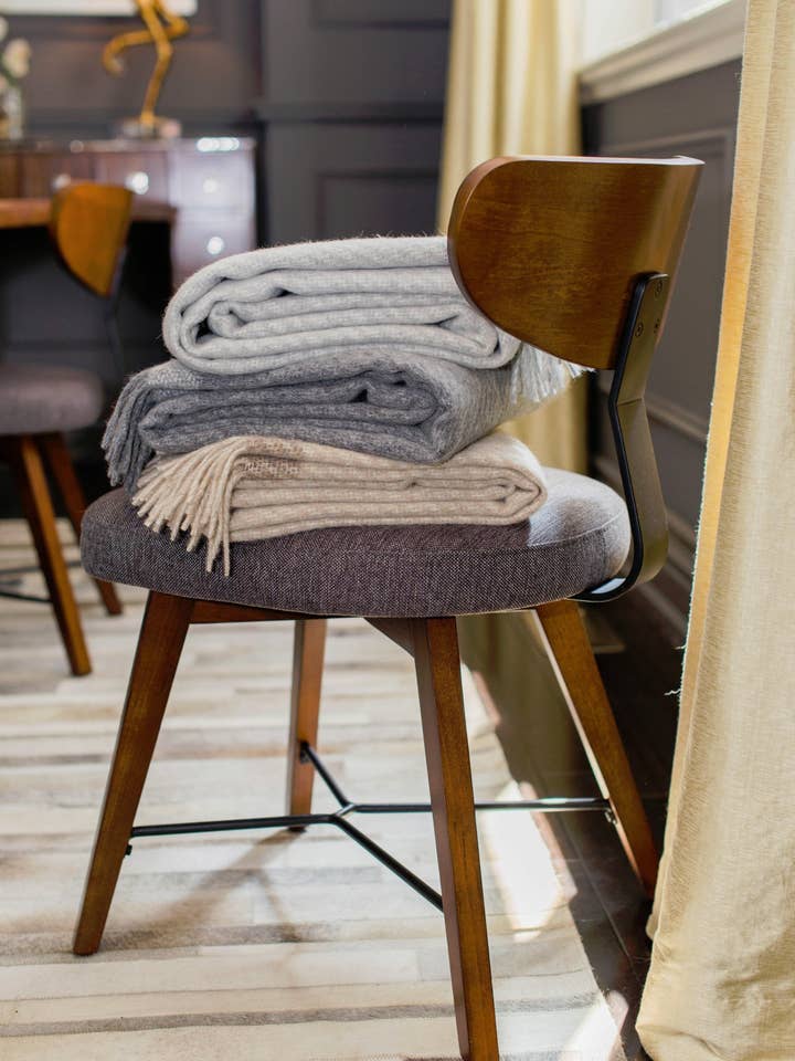 Killarney Alpaca & Wool Throw - Available in 2 Colors for wholesale by Linen Way Inc.