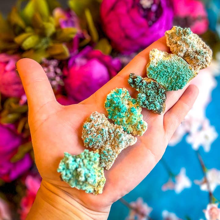 Mandala Gems - Wholesale Spiritual Stone/Crystal - Green Aragonite Crystal Specimen