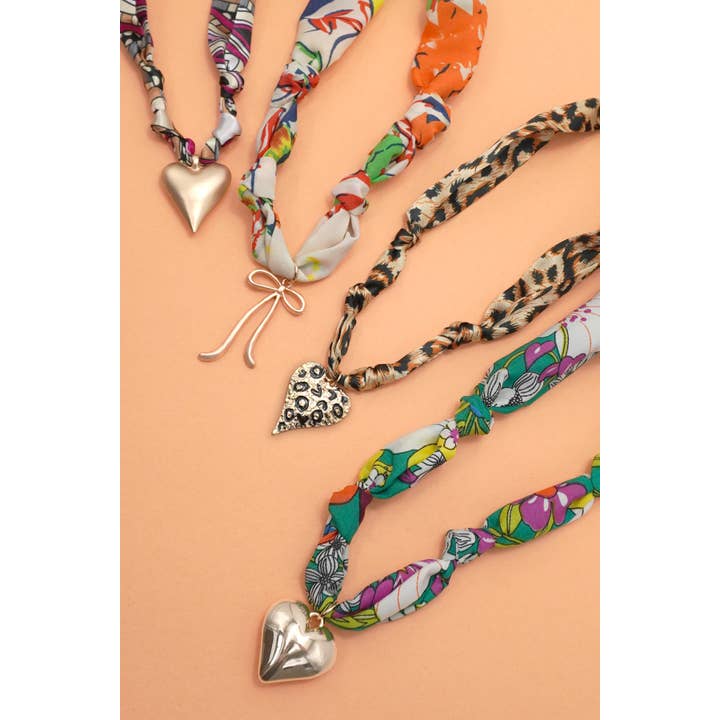 JOSSLYN by wall to wall - Wholesale Scarf - Women's - HANDMADE SCARF CHARM NECKLACE | 80N91790