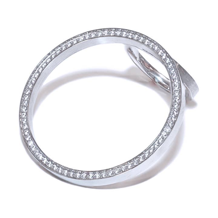 Cerceau pavé en acier inoxydable RG099W B.Tiff pour la vente par B.Tiff