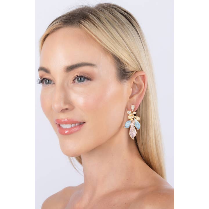 Eye Candy Los Angeles - Wholesale Dangle Earrings - Emma CZ Drop Earring