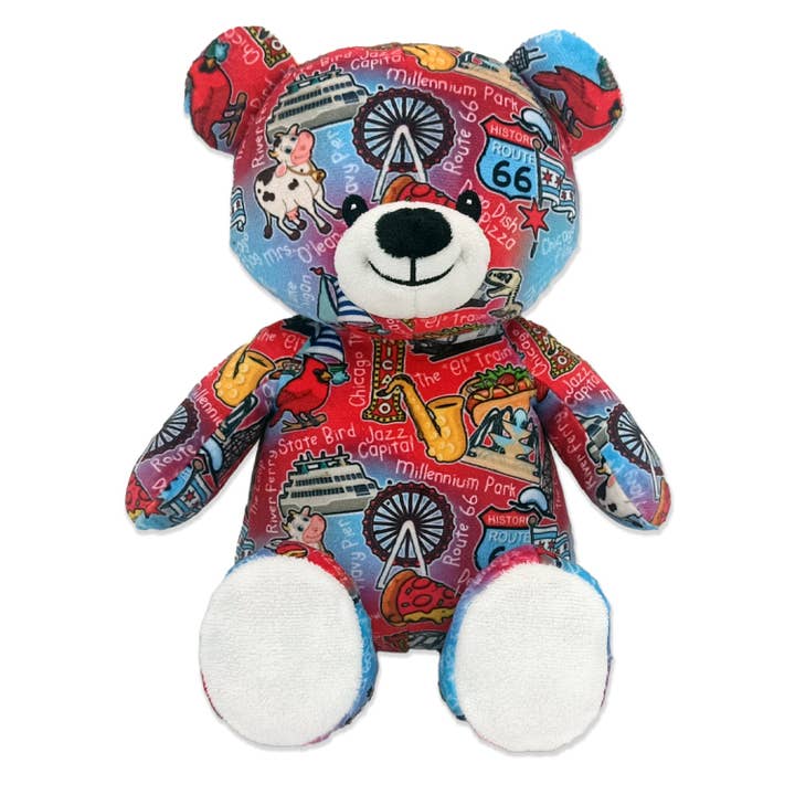 9" Chicago Totally United™ Teddy Bear • Eco for wholesale by Plushology® by RGU