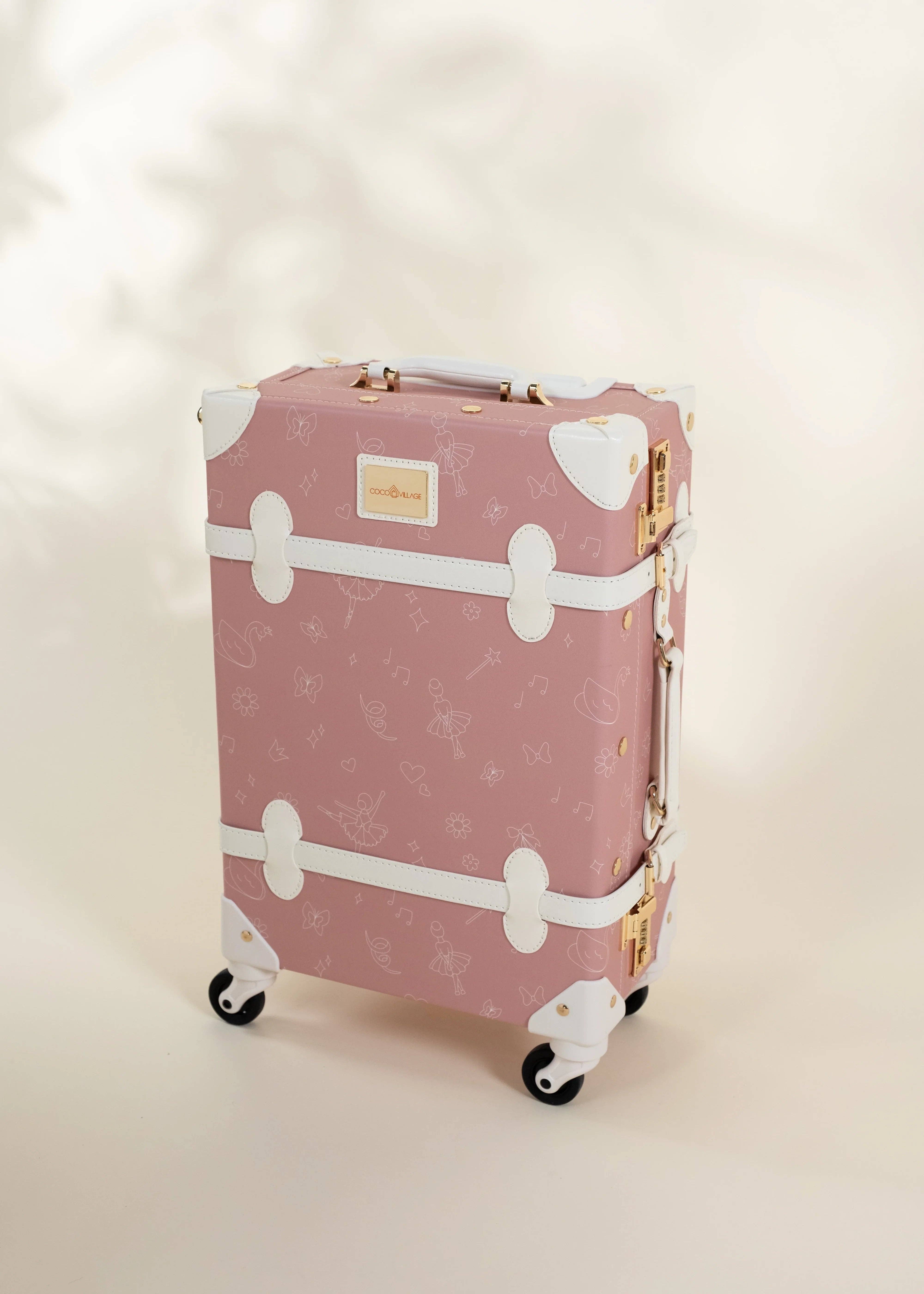 Coco Village - Wholesale Luggage - Kids - Vegan Leather Carry-On Suitcase - Ballerina5