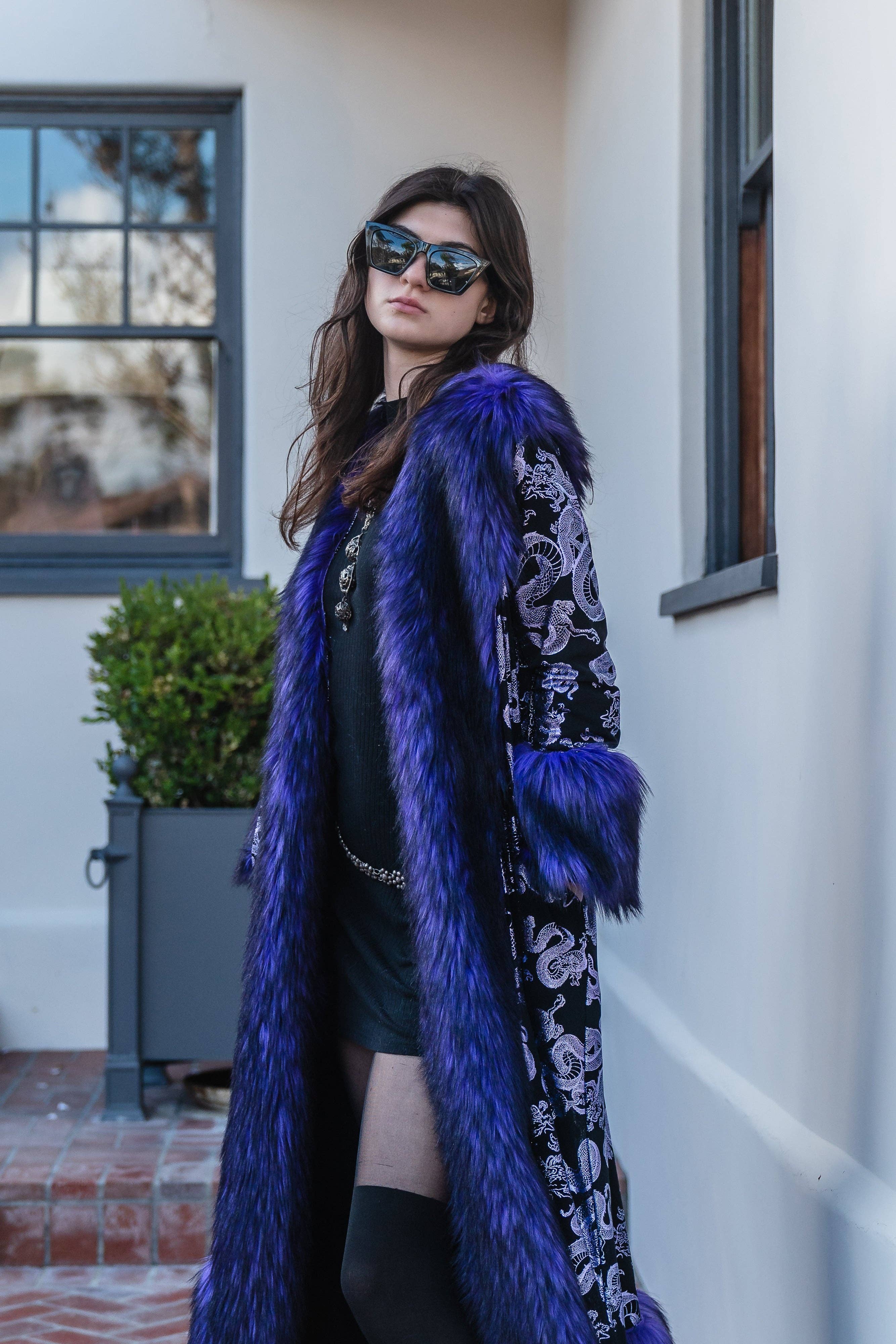 Jennafer Grace - Venta al por mayor Abrigos de piel/piel sintética - Mujer - Abrigo de Piel Sintética Penny Deluxe Nymeria Plum4