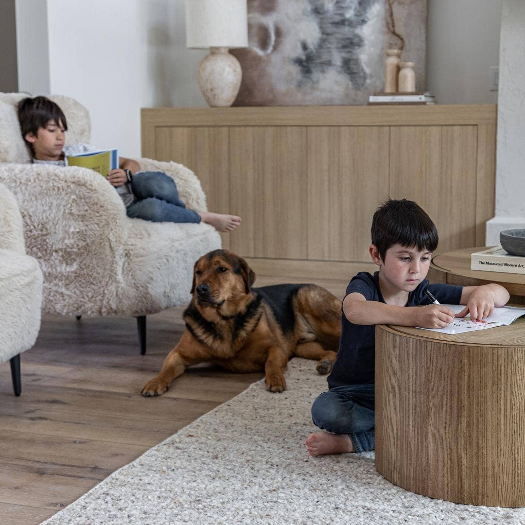 Style In Form - Wholesale Coffee Table - Forma Nesting Coffee Tables (Set of 2) - Rustic Oak2