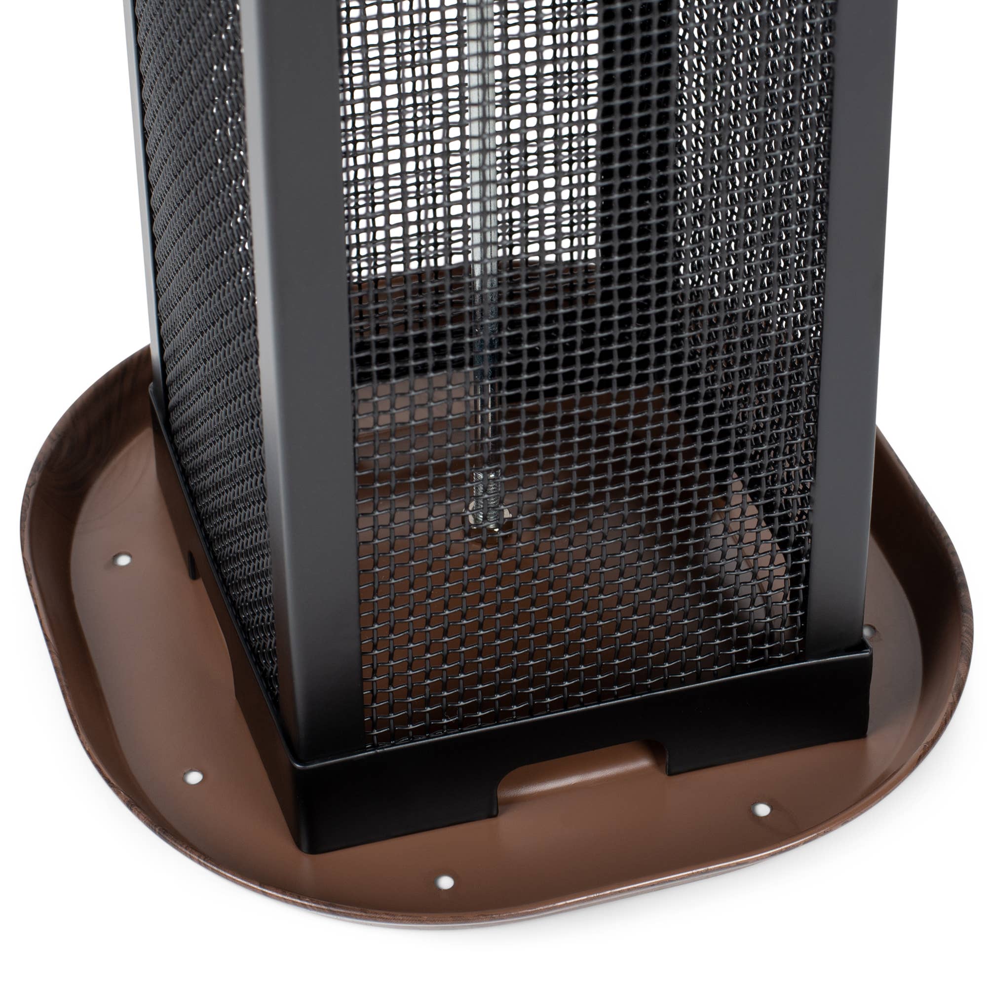 EAST AVENUE - Wholesale Bird feeder - 11 inch Cherry Woodgrain Finish Mesh Metal Bird Feeder5