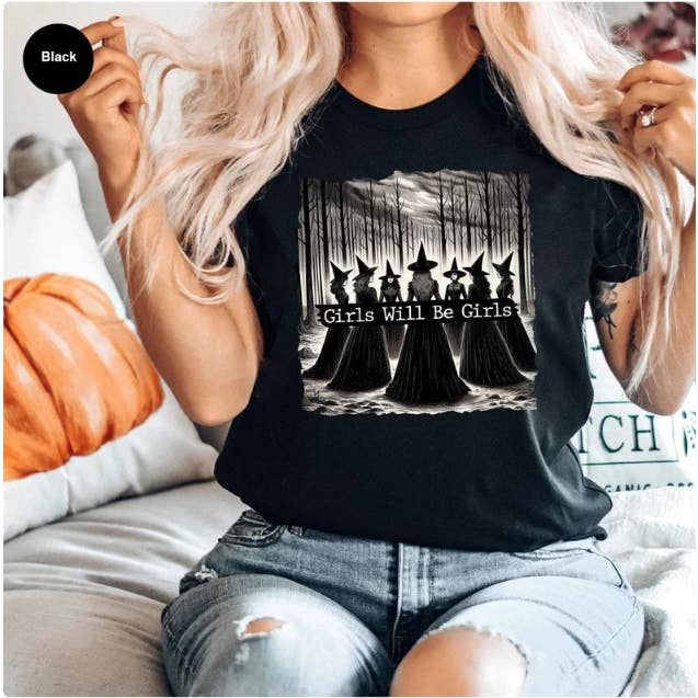 Girls Witch Halloween Shirt, Funny Halloween Girls Witch Shi for wholesale by Alaridesign