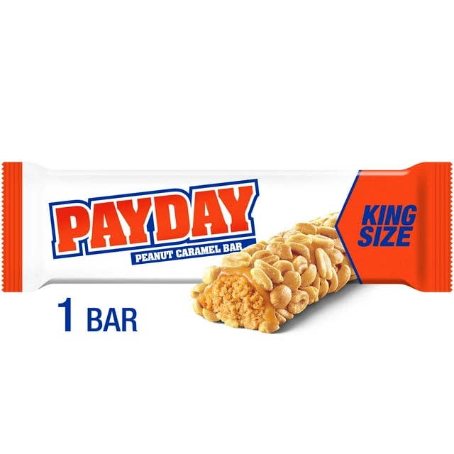 Snacky Candy – wholesale Chocolate bar – Payday Peanut Bar Kind Size 18pc 3.4oz