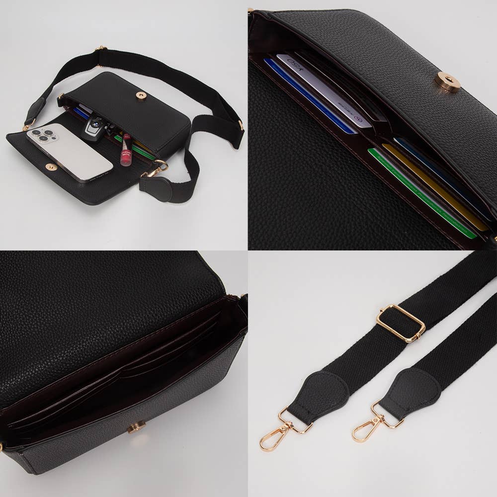 Sensibling Corp. - Wholesale Crossbody Bag - Women's - Faux Leather MINI BAG Message Structured Crossbody Bag5