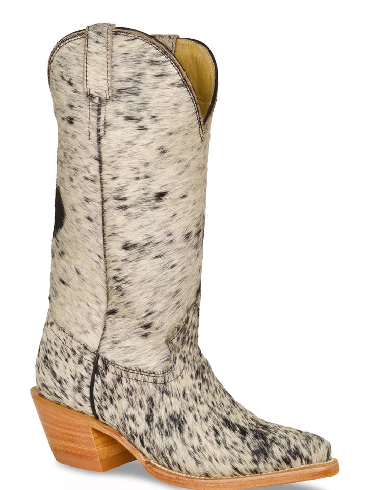 SPIKKELS Claire klassieke cowboylaarzen met witte en zwarte spikkels voor groothandel op Faire3